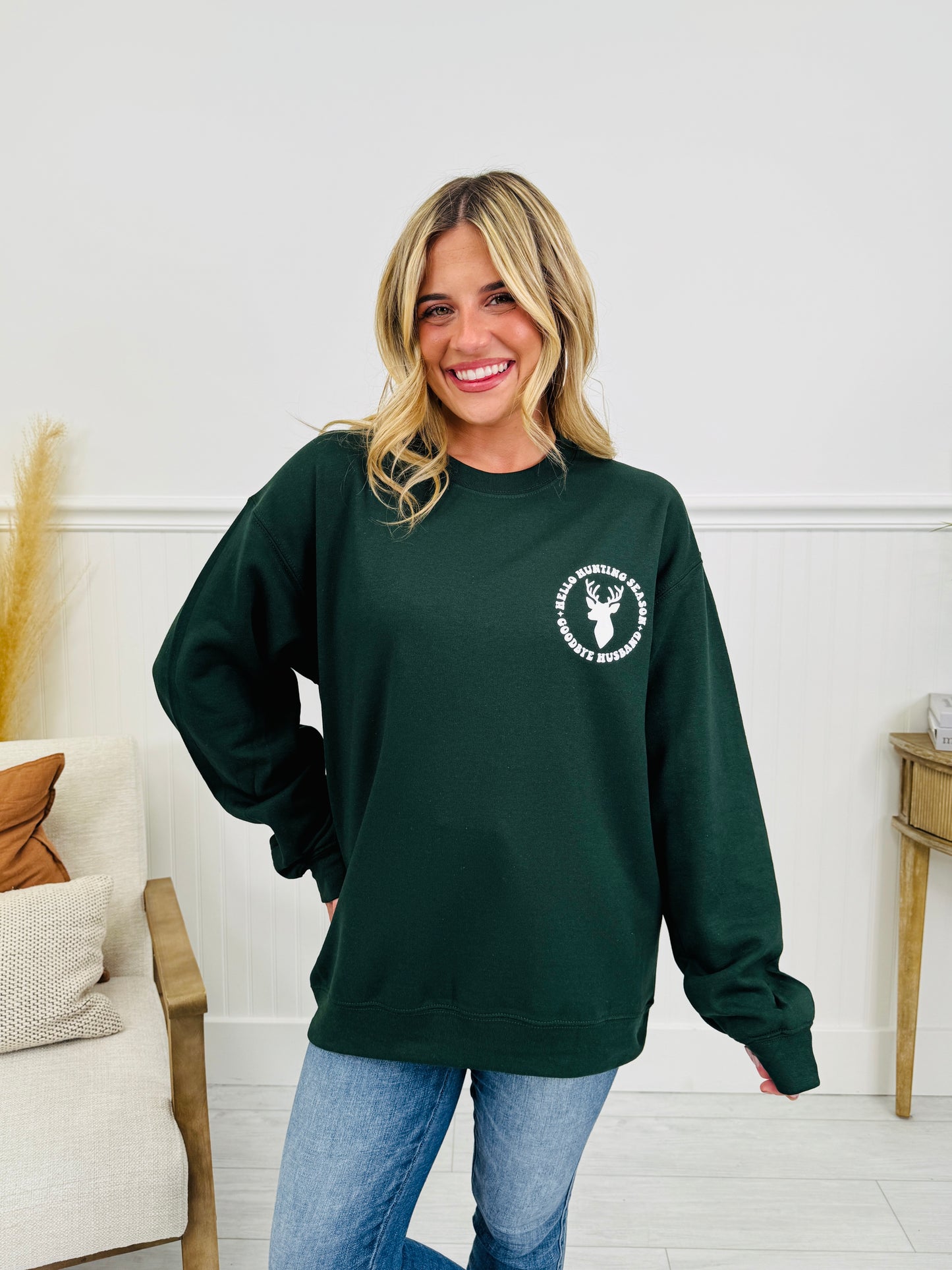 Hello Hunting Season Crewneck Sweatshirt