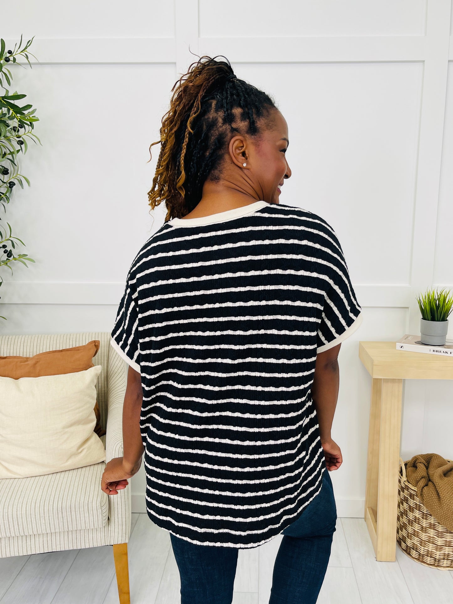 The Fine Line Top in Black