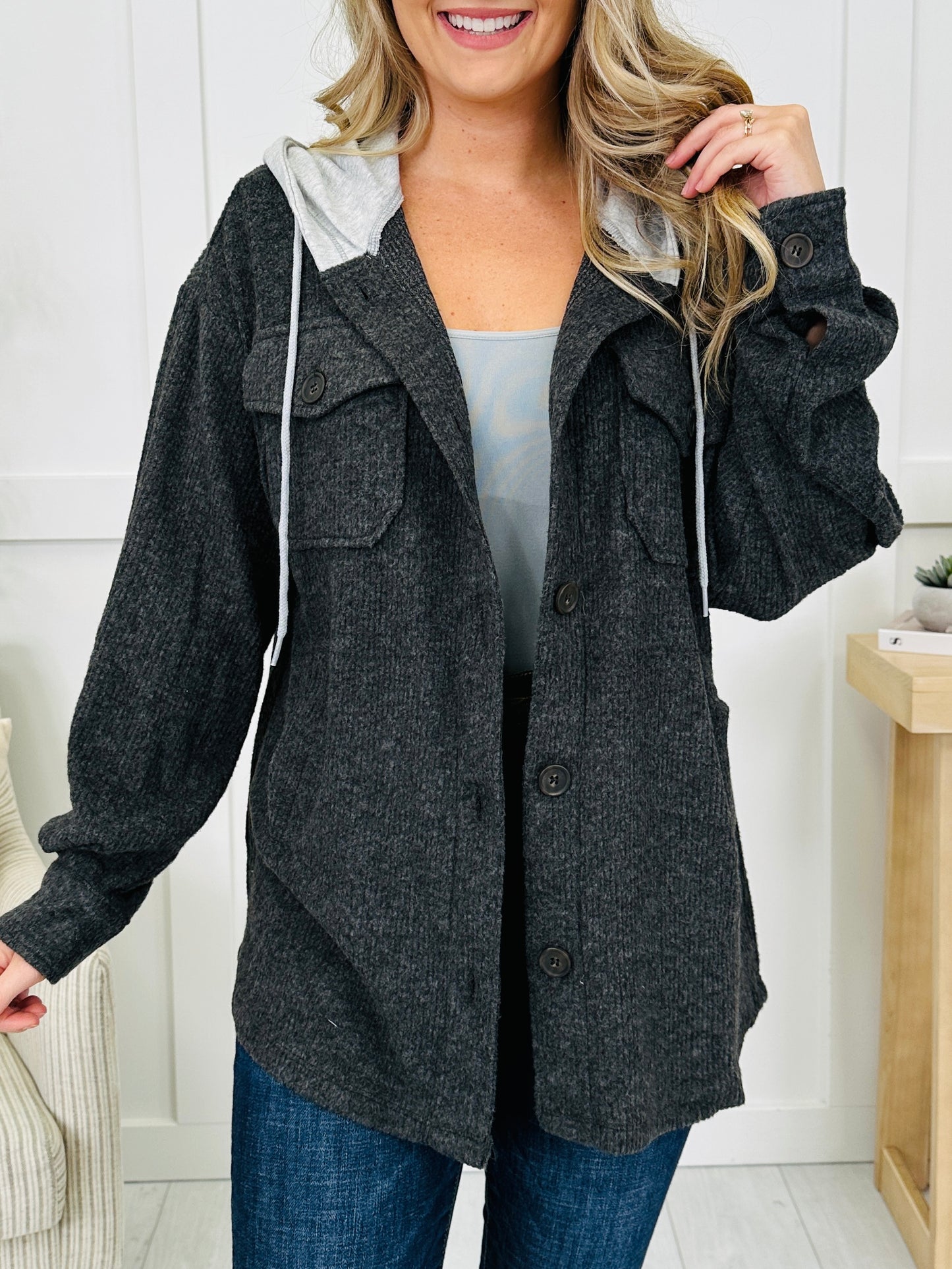 DOORBUSTER! Casual Authority Shacket- Multiple Colors!