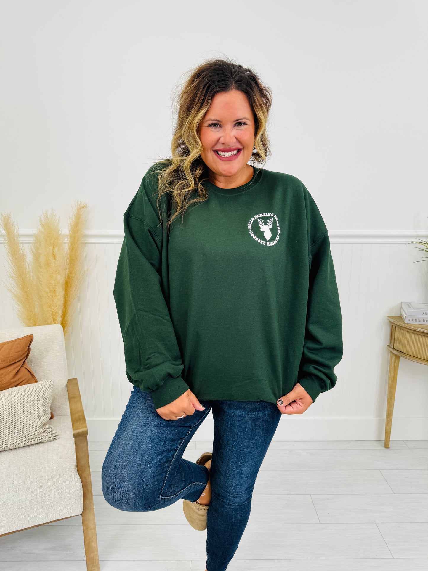 Hello Hunting Season Crewneck Sweatshirt