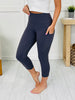 Vital Motion Capri Leggings in Charcoal