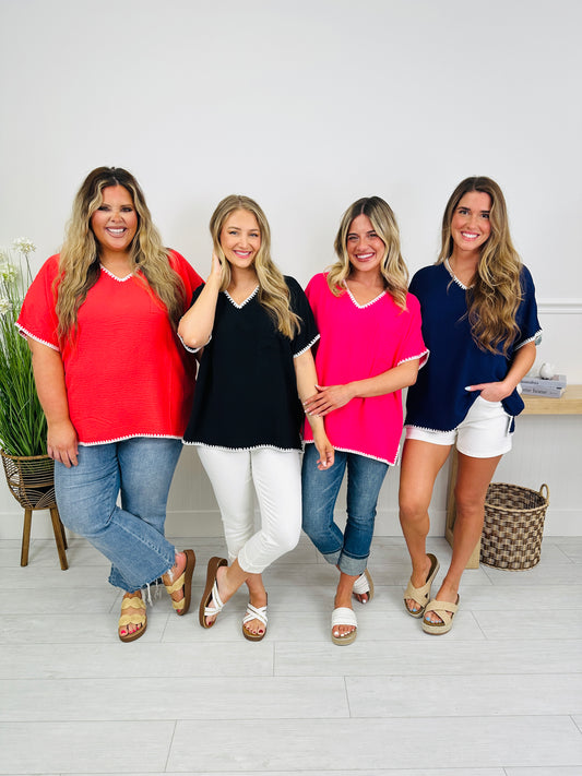 Whip Into Spring Top in Multiple Colors