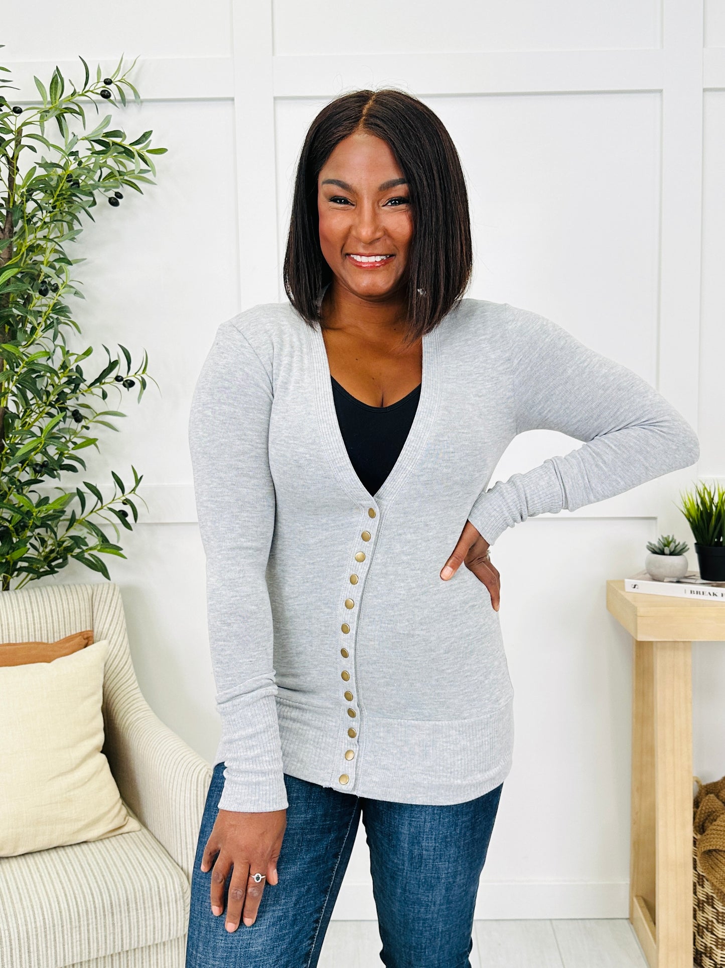 DOORBUSTER! Snap Decision Cardigan- Multiple Colors!