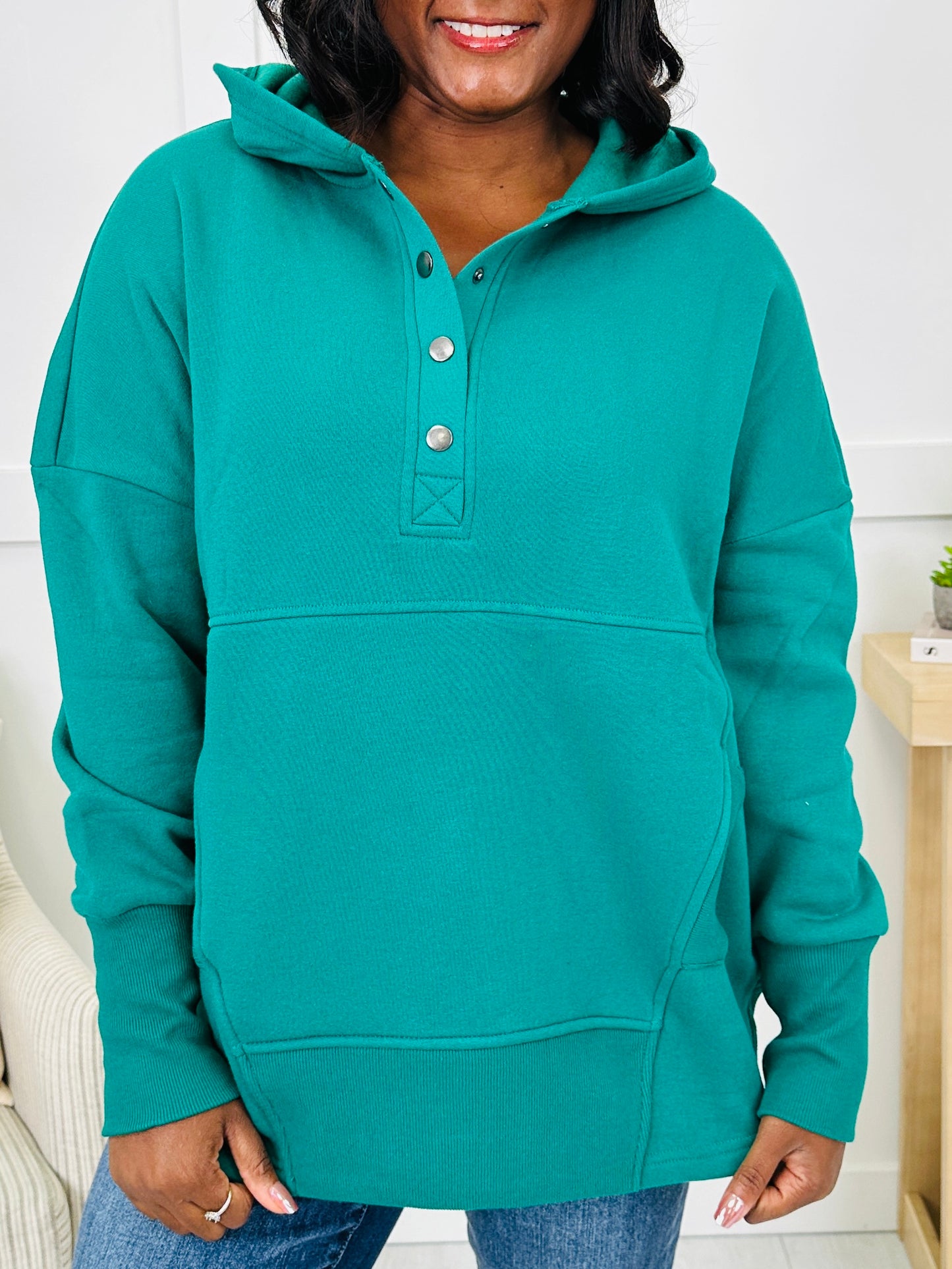 Buttoned In Comfort Pullover- Multiple Colors!