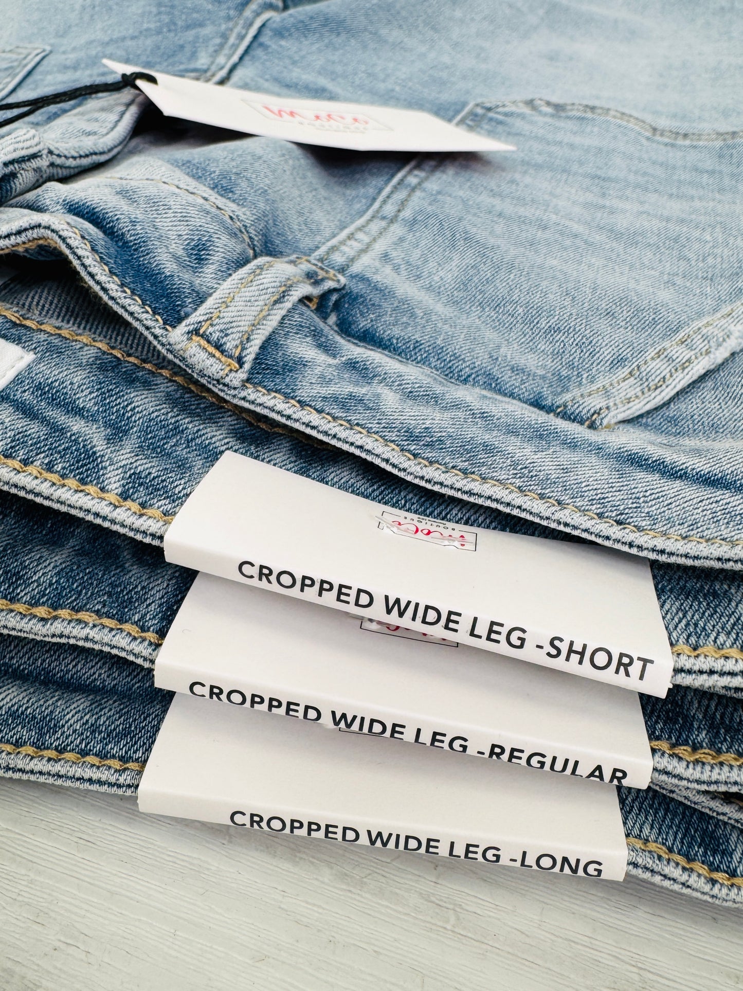 Style Standard Tummy Control Cropped Wide Leg Jeans In Multiple Inseams