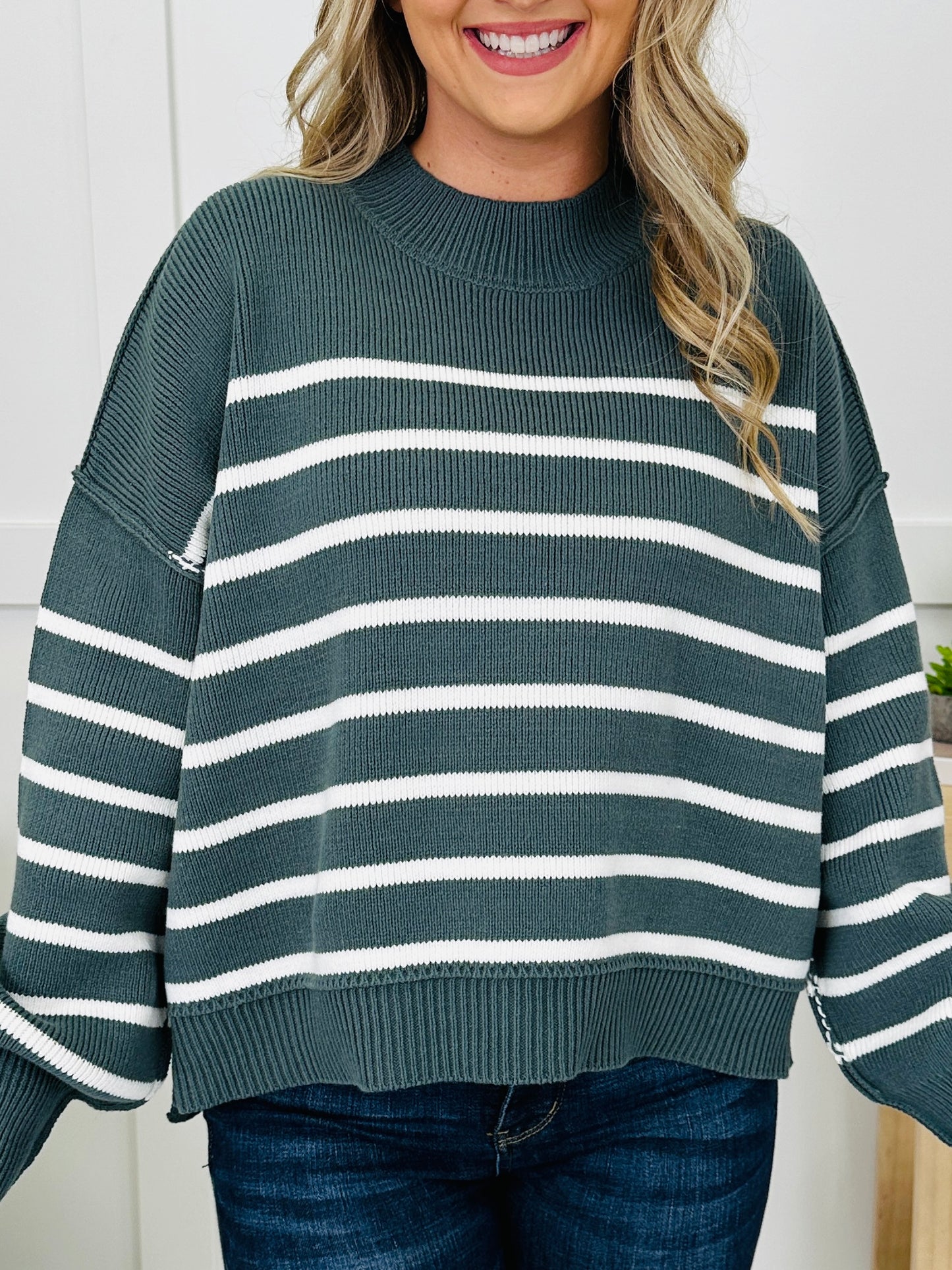 DOORBUSTER! Stripe Right Sweater- Multiple Colors!