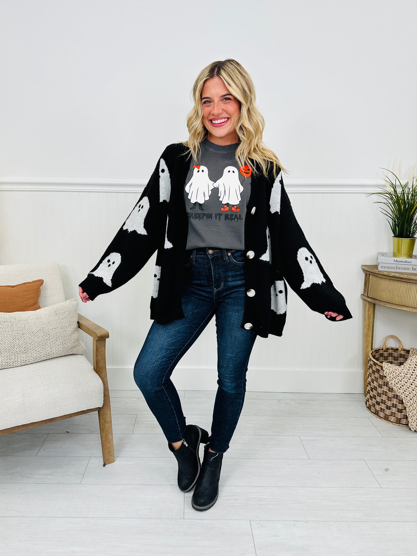 Ghostly Greetings Cardigan