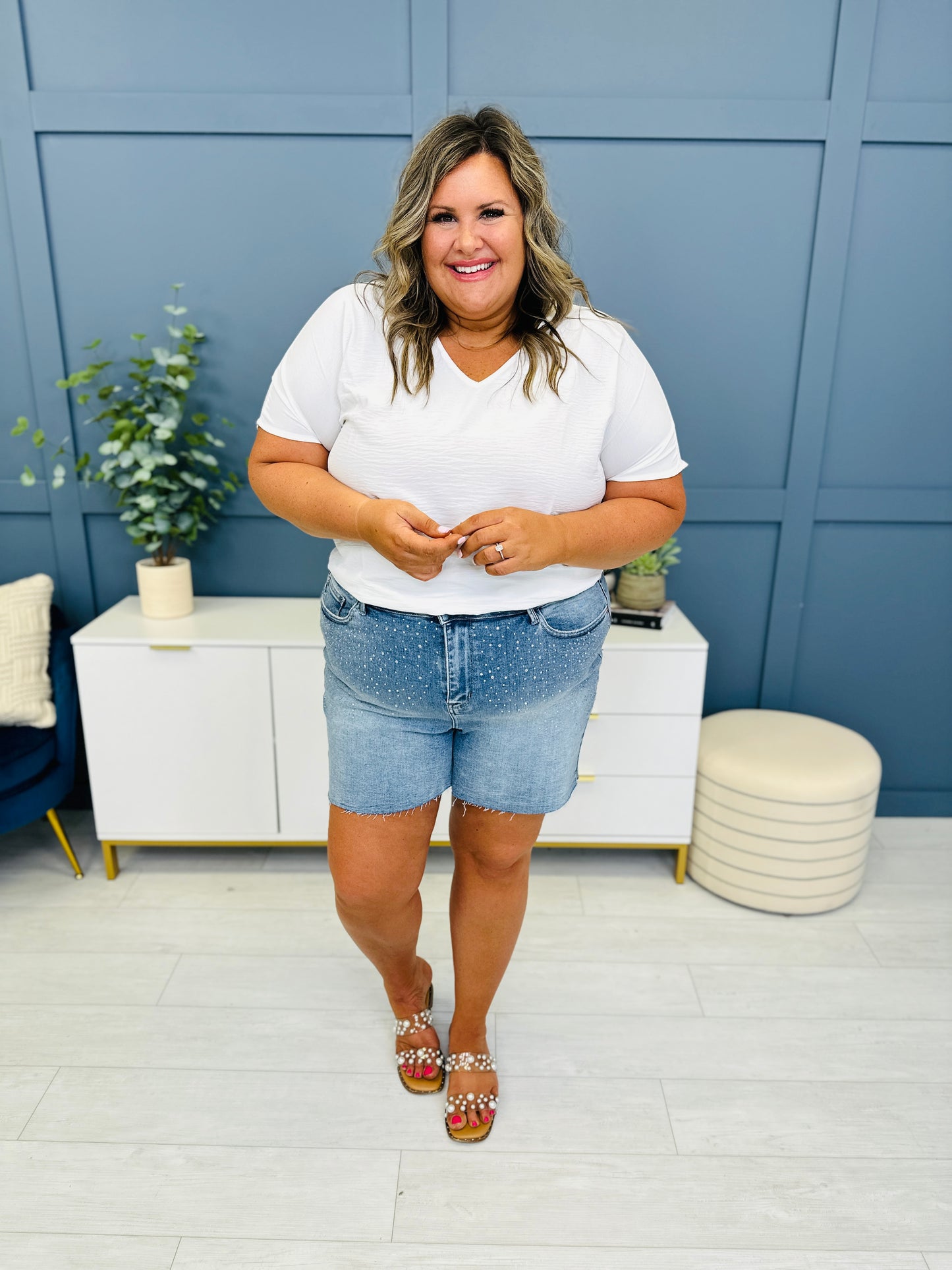 Judy Blue REG/CURVY Summer Sparkle Shorts