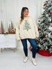 Oh Come Let Us Adore Him Graphic Crewneck Sweatshirt