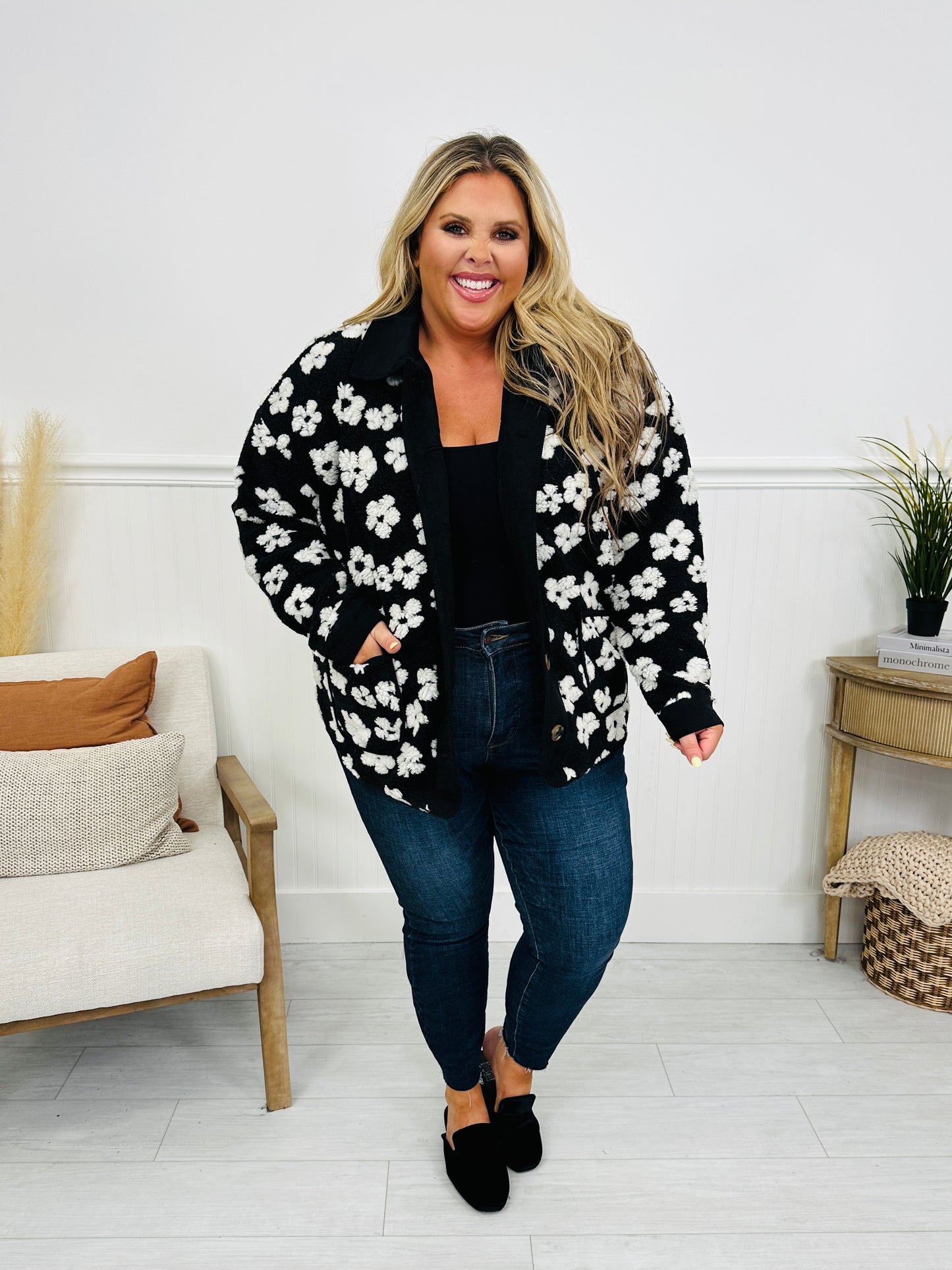 Frost Florals Fleece Jacket