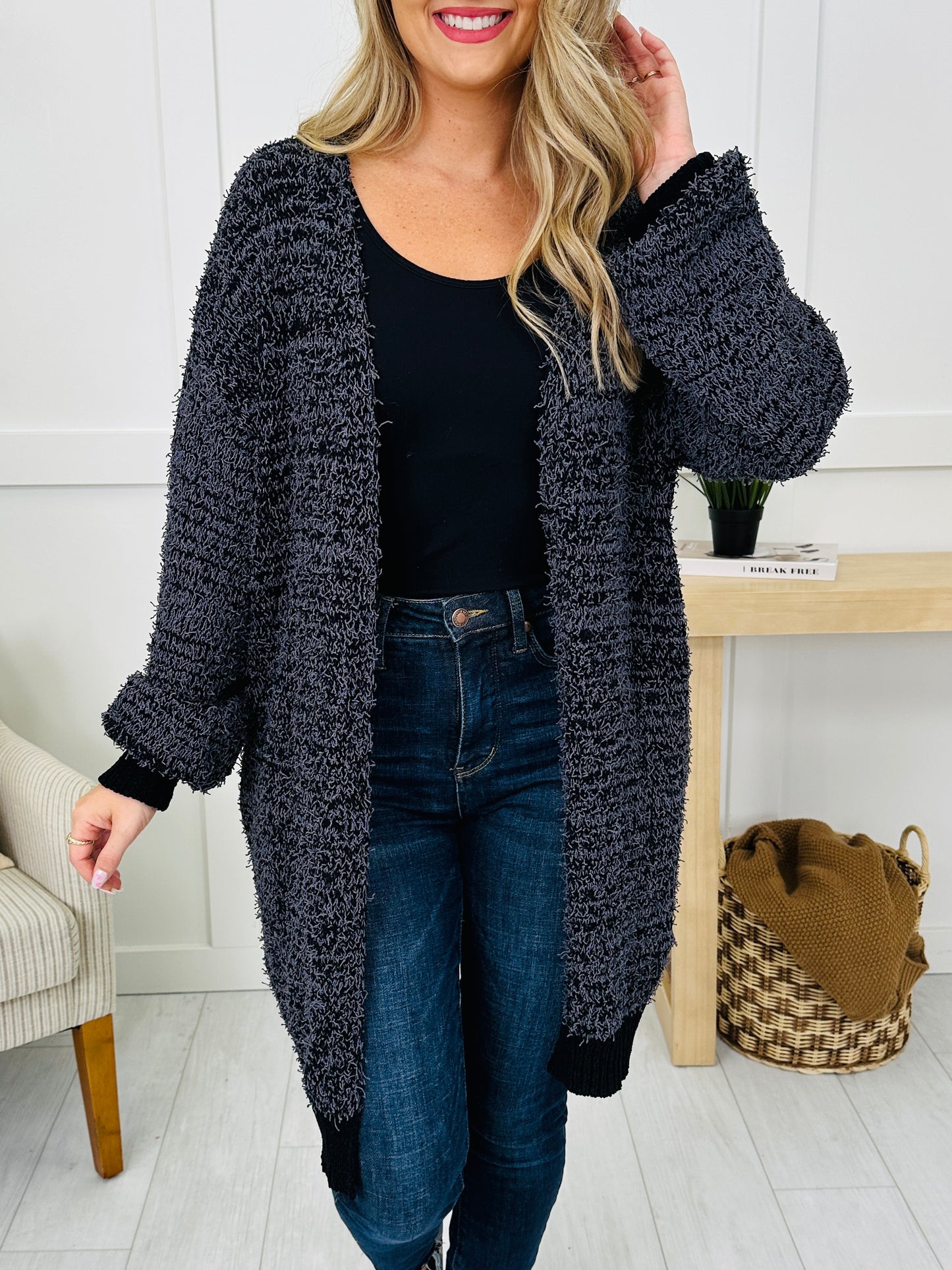 Comfortable Cure Cardigan in Black
