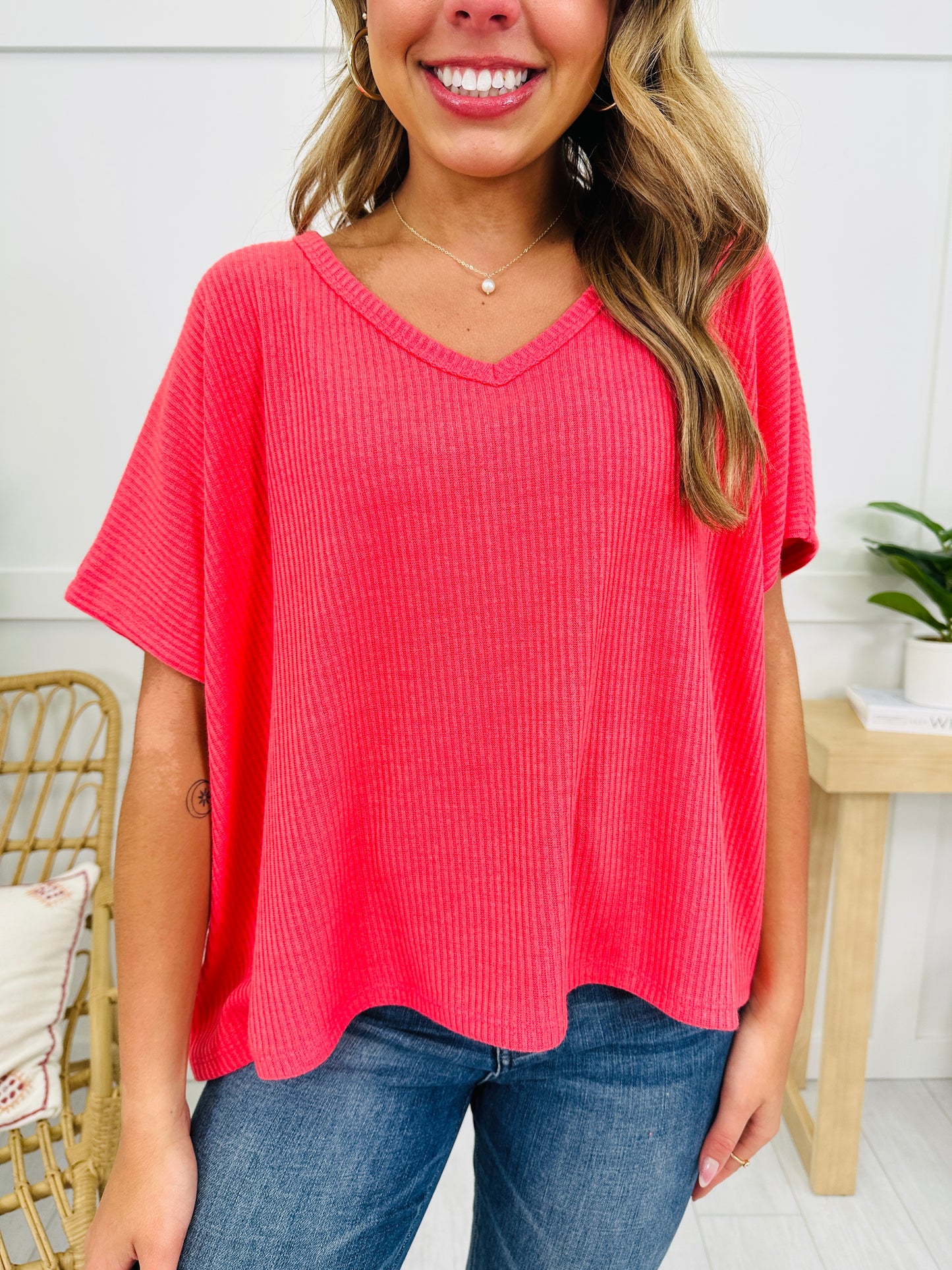 DOORBUSTER! Perfectly Simple Top- Multiple Colors!