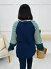 Struck By Stripes Sweater in Hunter Green