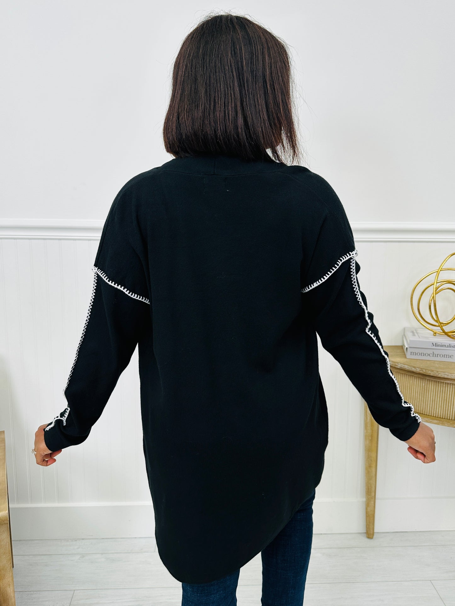 Pocket Companion Cardigan in Black