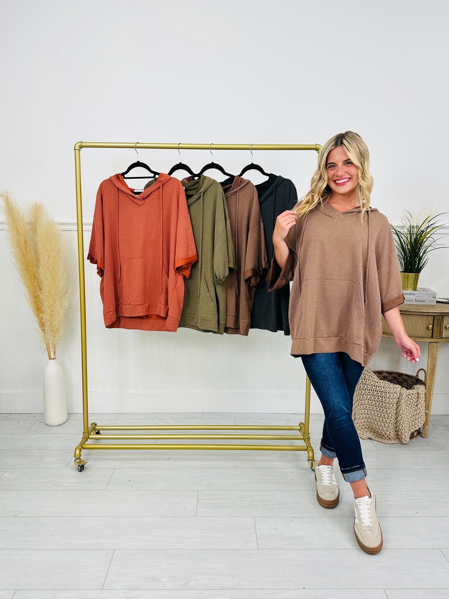 Hello Fall Hooded Top- Multiple Colors!