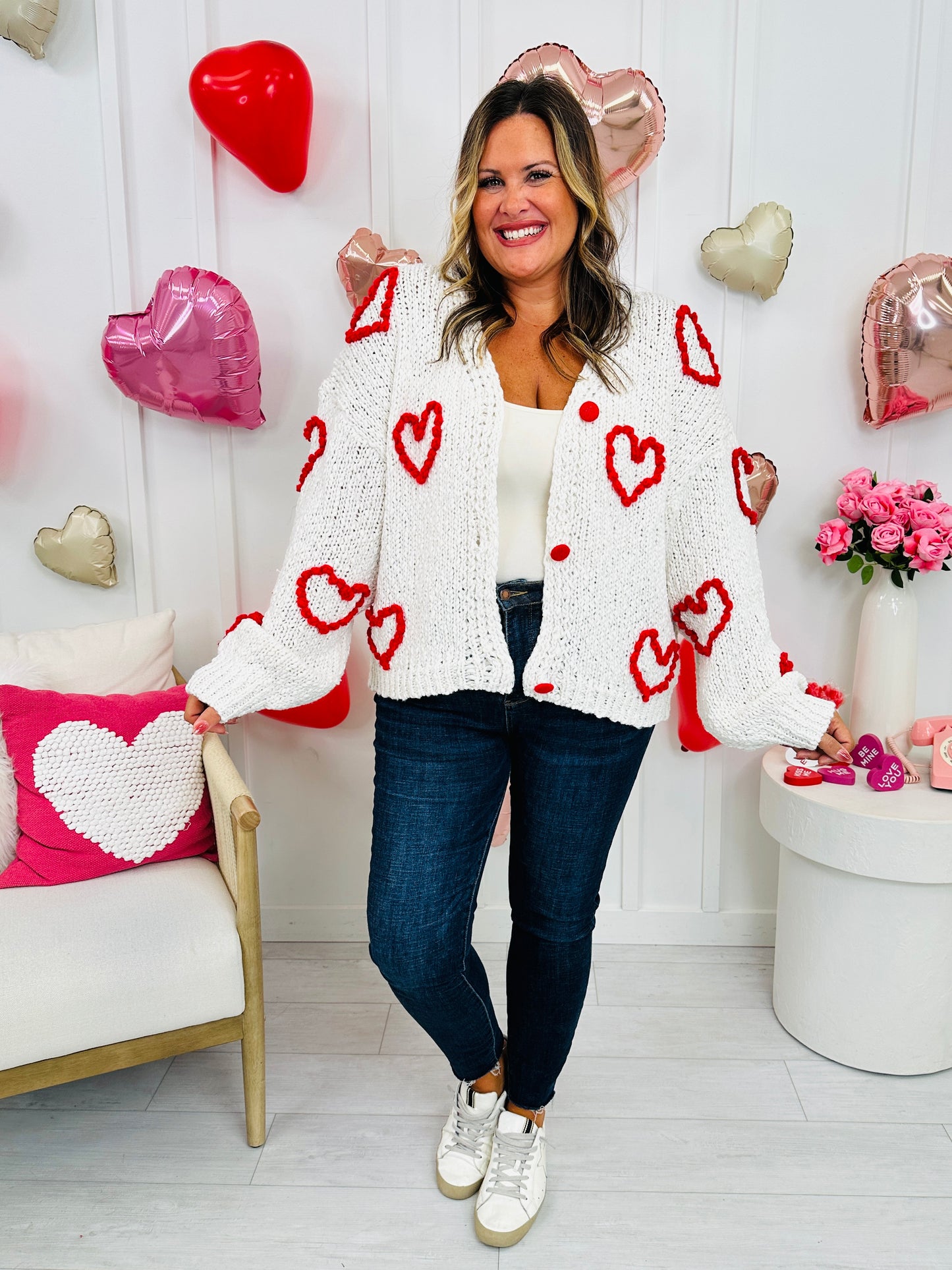 Wearing My Heart On My Sleeve Cardigan