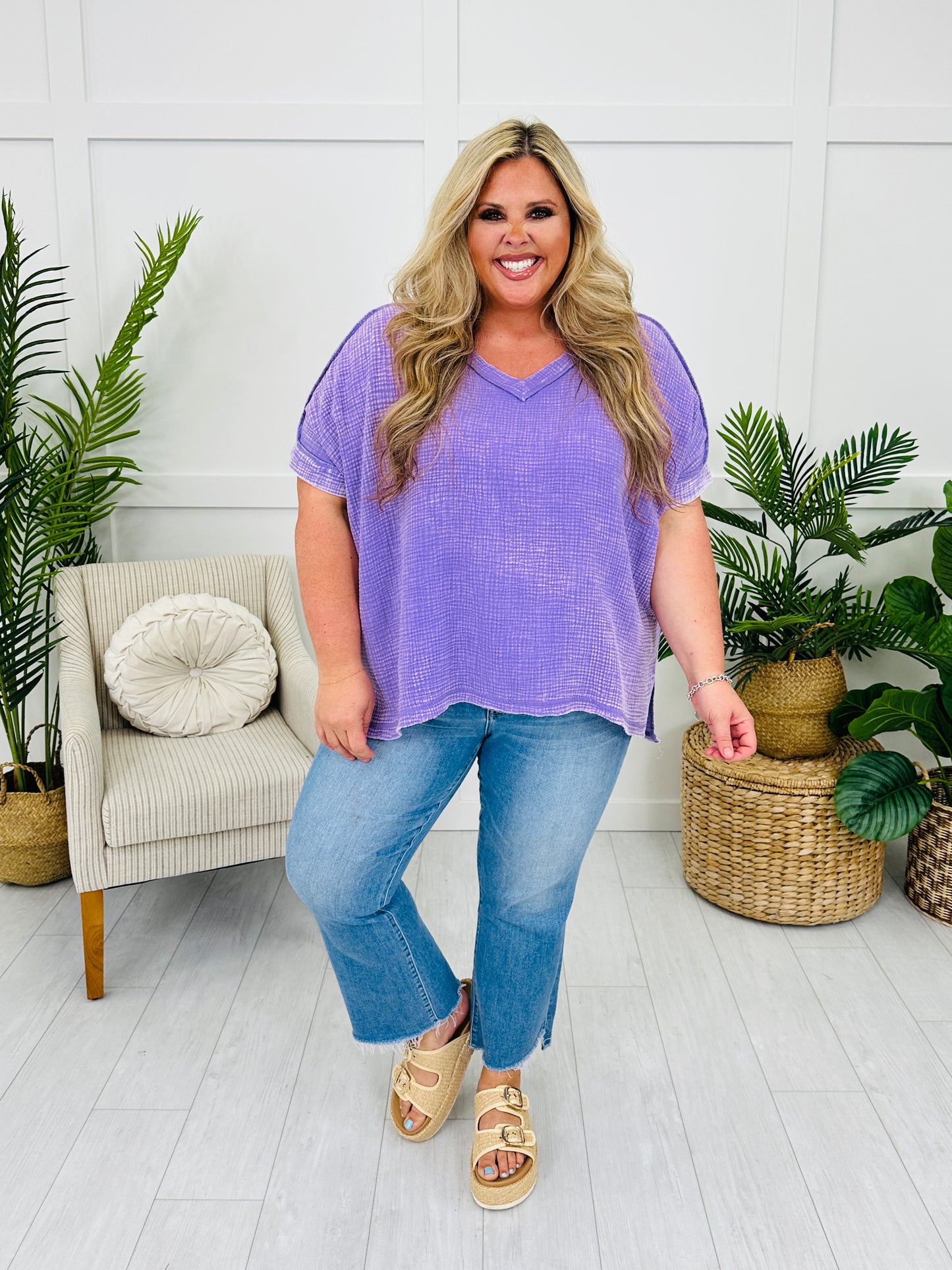 DOORBUSTER! Washed Away Wanderer Top- Multiple Colors!