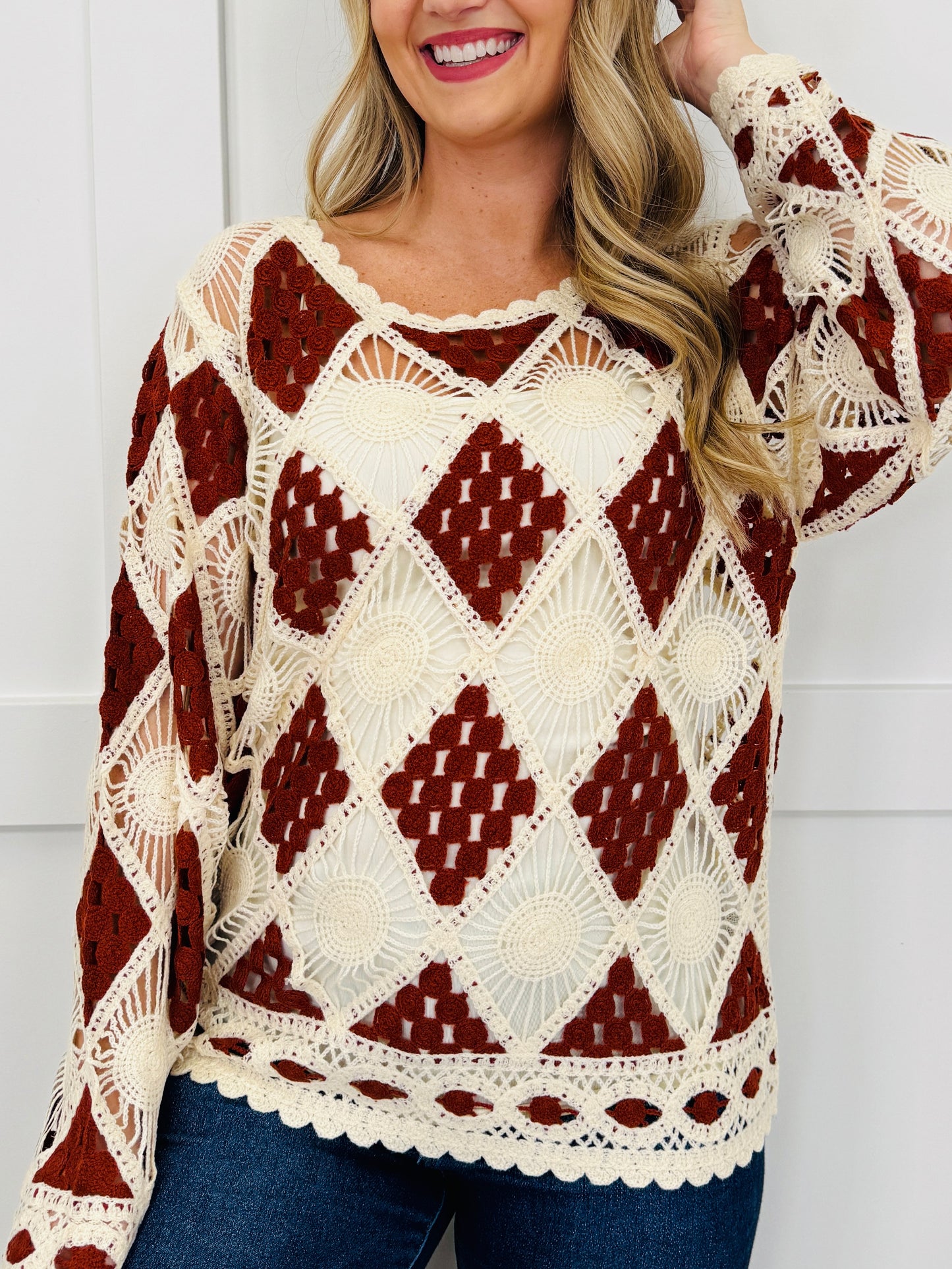 Sundown Stitchwork Top