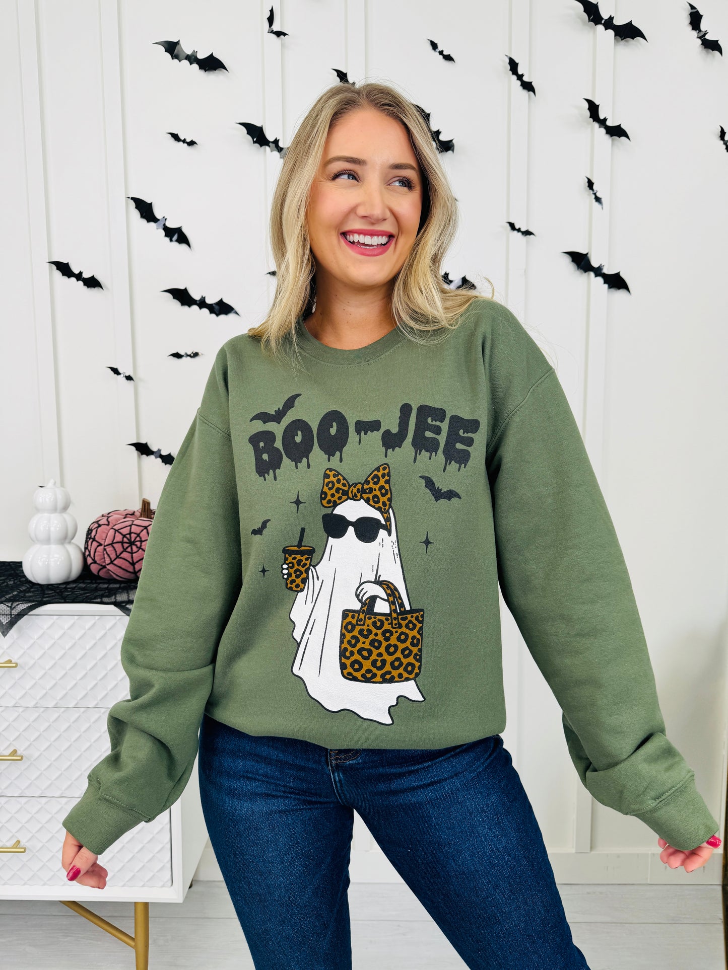 Boo-Jee Graphic Crewneck Sweatshirt-Multiple Colors!