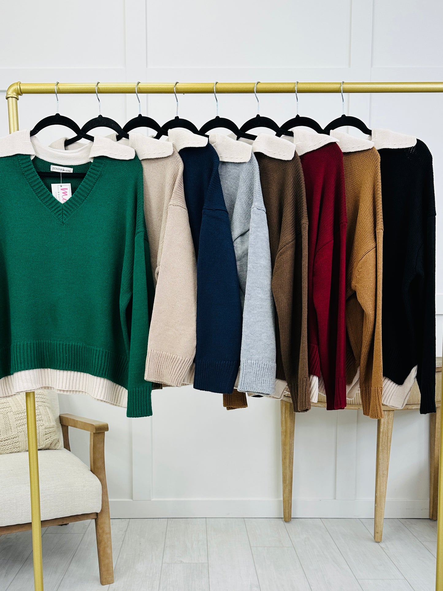 Coastal Comfort Sweater In Multiple Colors