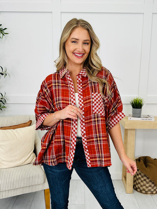 Pattern Play Top In Brick