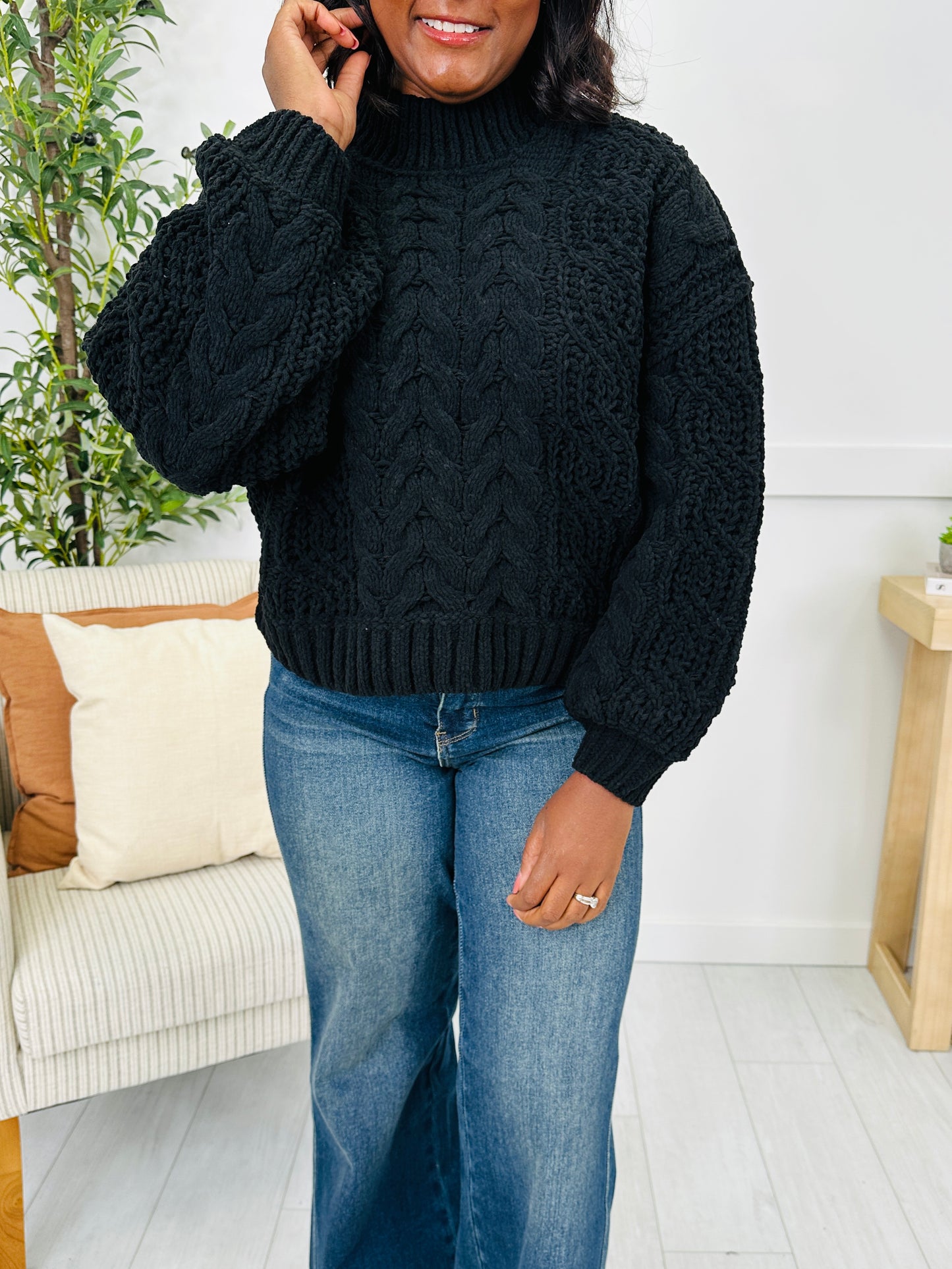 DOORBUSTER! The Cable Club Sweater- Multiple Colors!