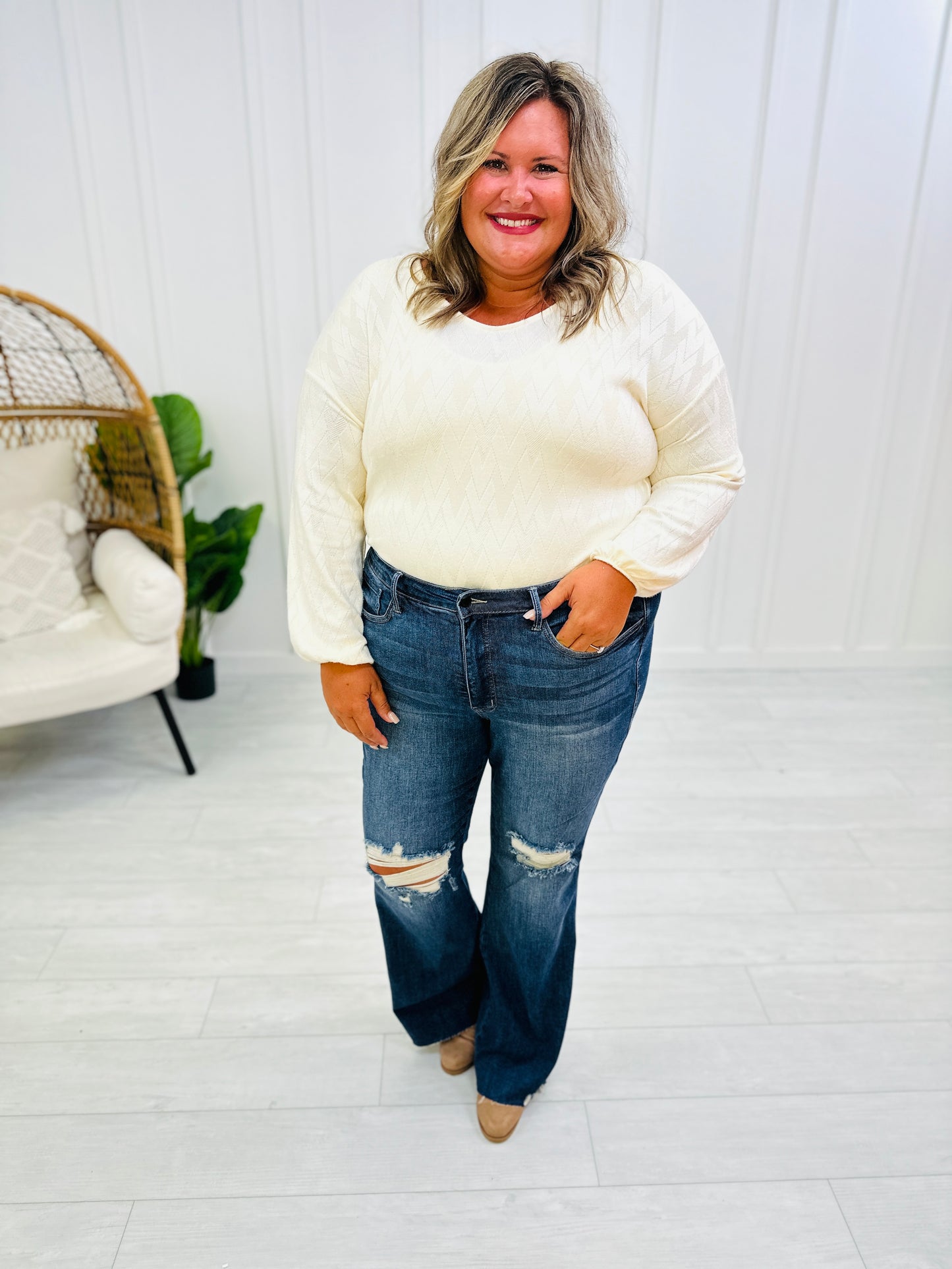 Judy Blue REG/CURVY Tummy Control Millionaire Flare Jeans