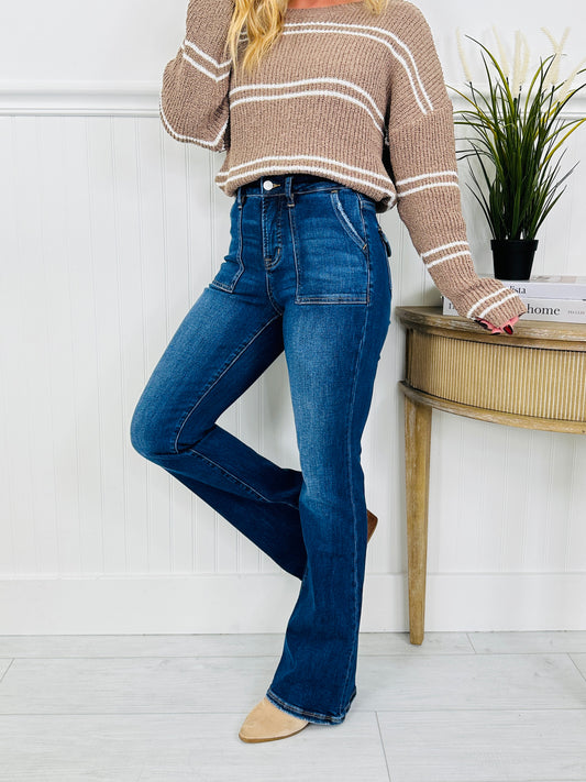 Pocket Goals Tummy Control Bootcut Jeans