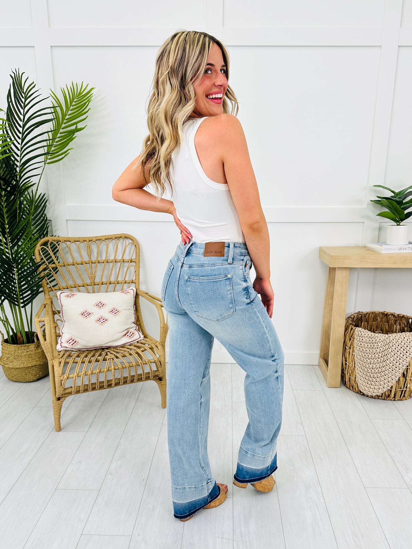 Judy Blue Release Your Inhibitions Wide Leg Jeans