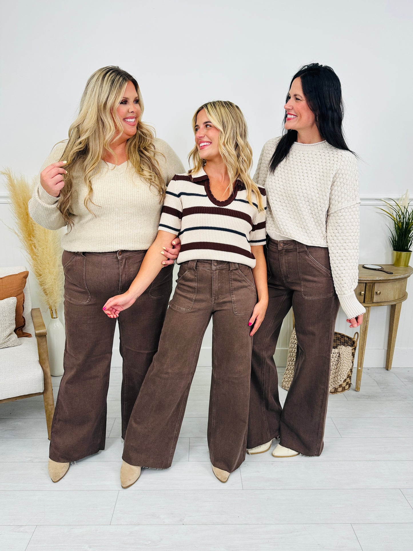Judy Blue Box of Chocolates Retro Wide Jeans
