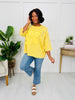 Bold Blossom Top In Yellow
