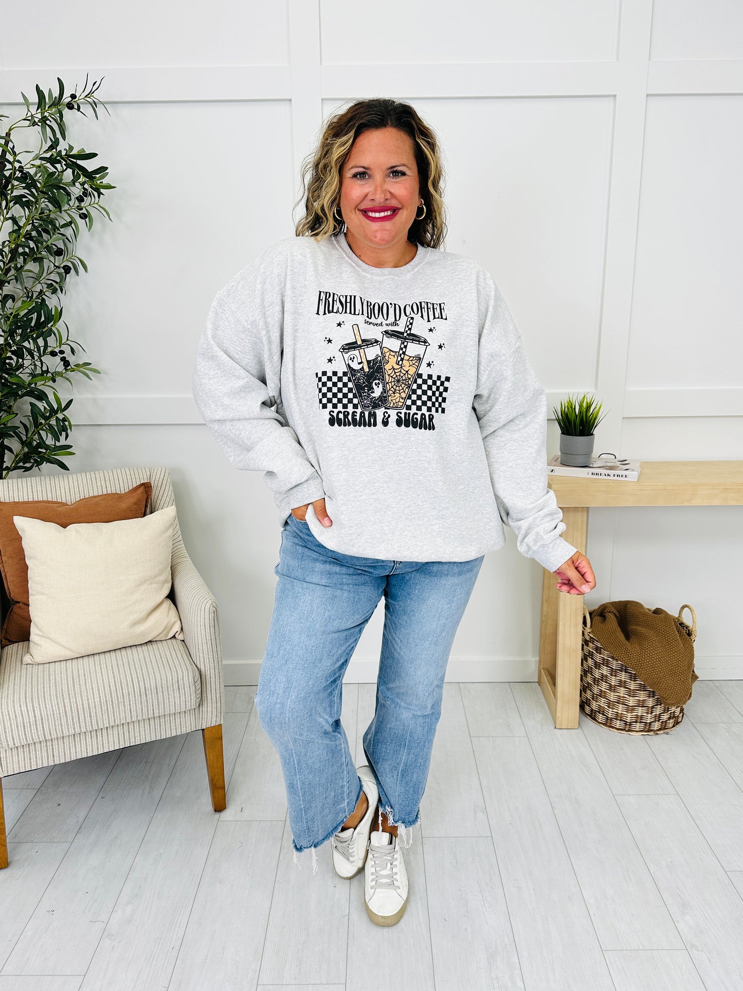 Scream and Sugar Graphic Crewneck Sweatshirt