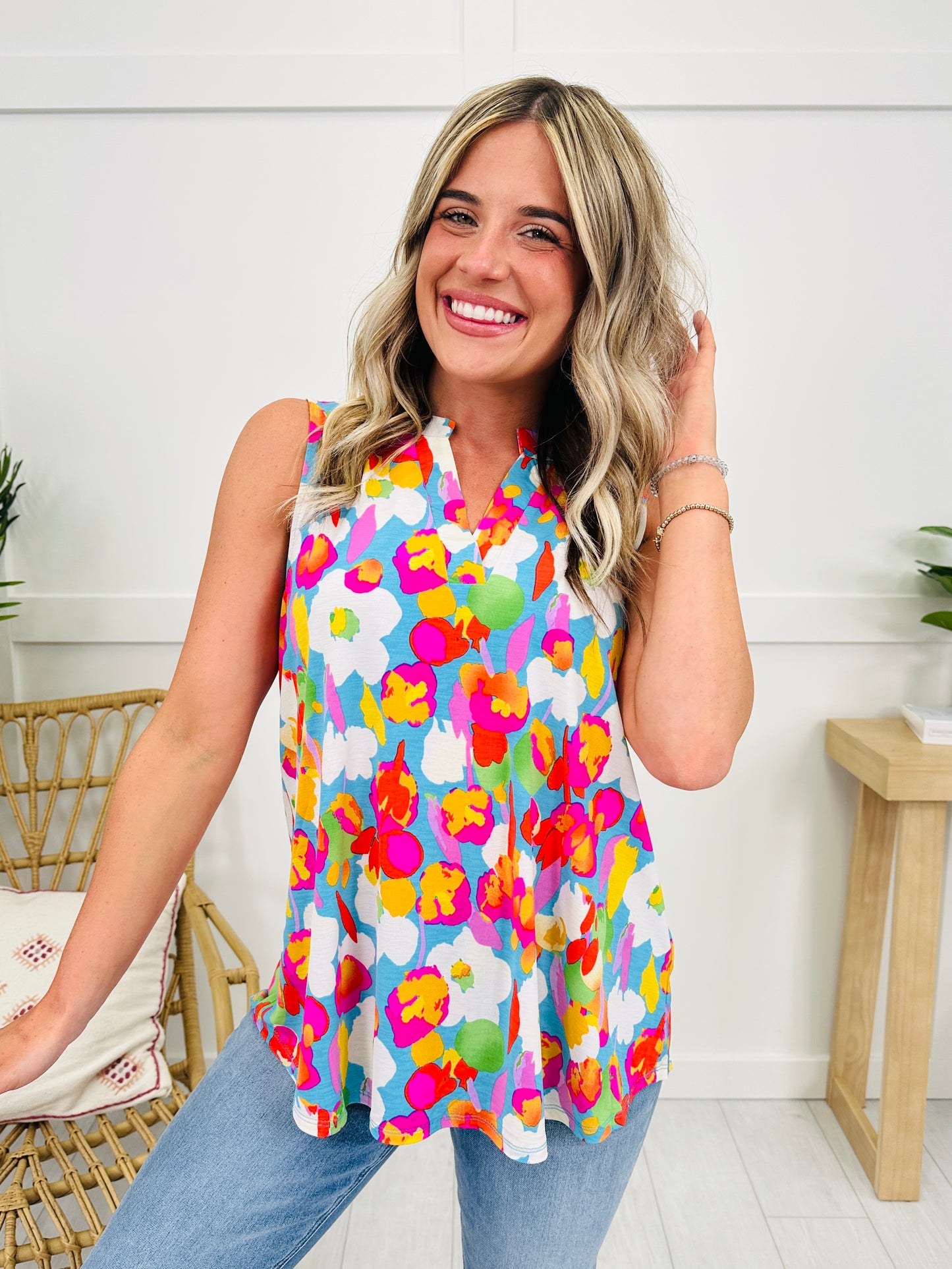 Sunny Days Tank Top in Sunset Beach