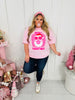 Merry Christmas Checkered Bubblegum Graphic Tee