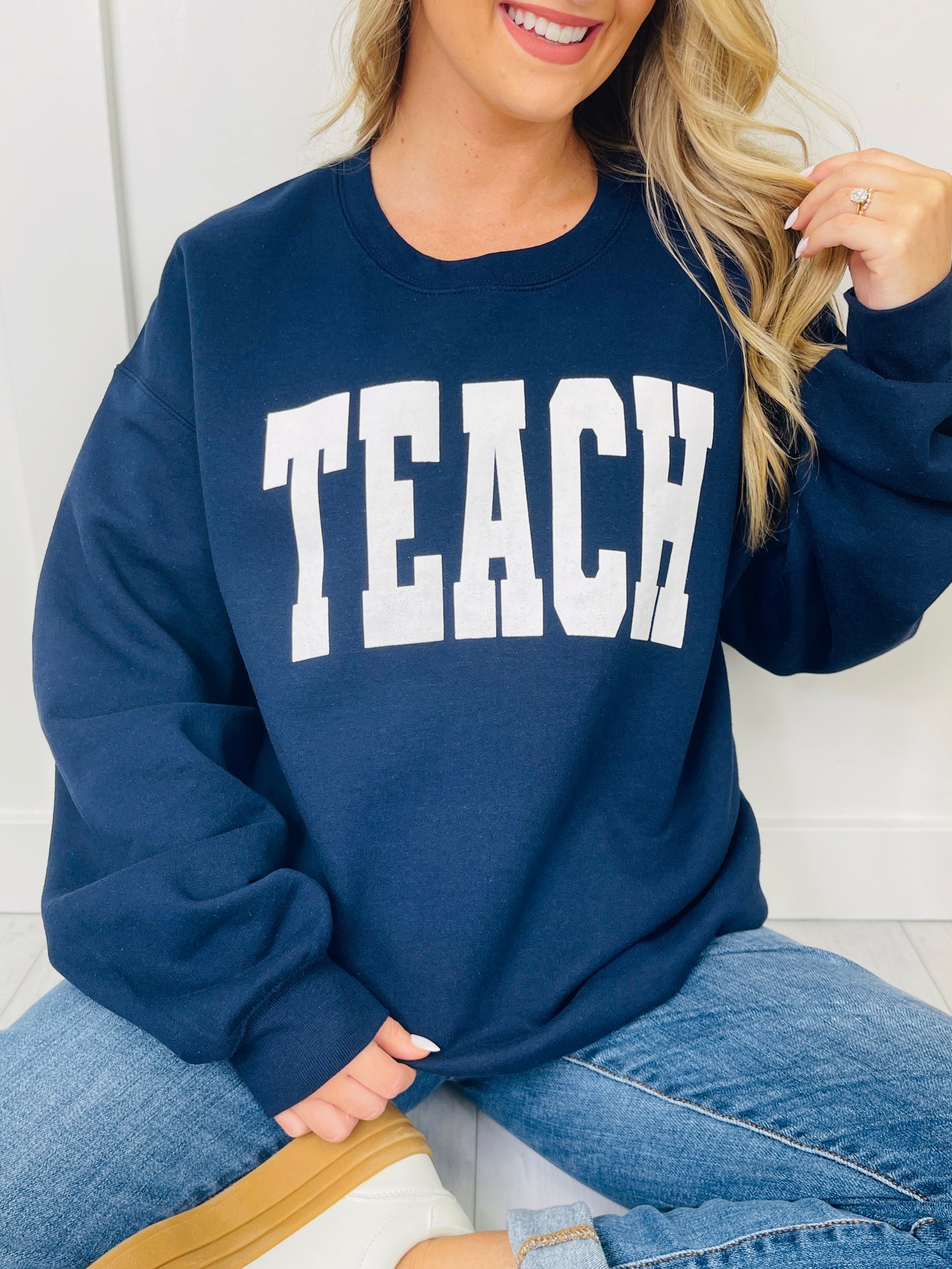 Teach Graphic Sweatshirt--Multiple Colors!
