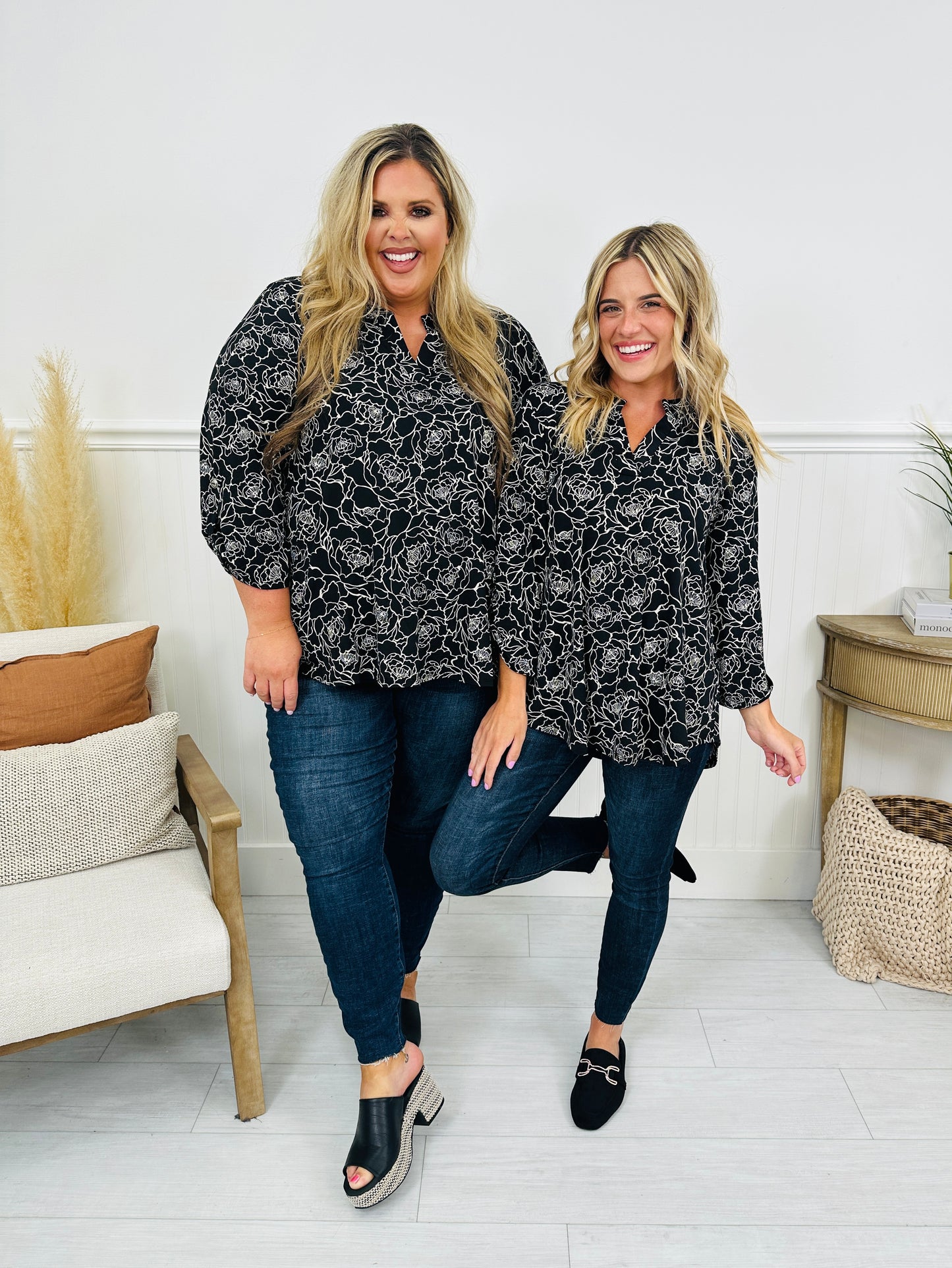 Fall Into You Top in Black