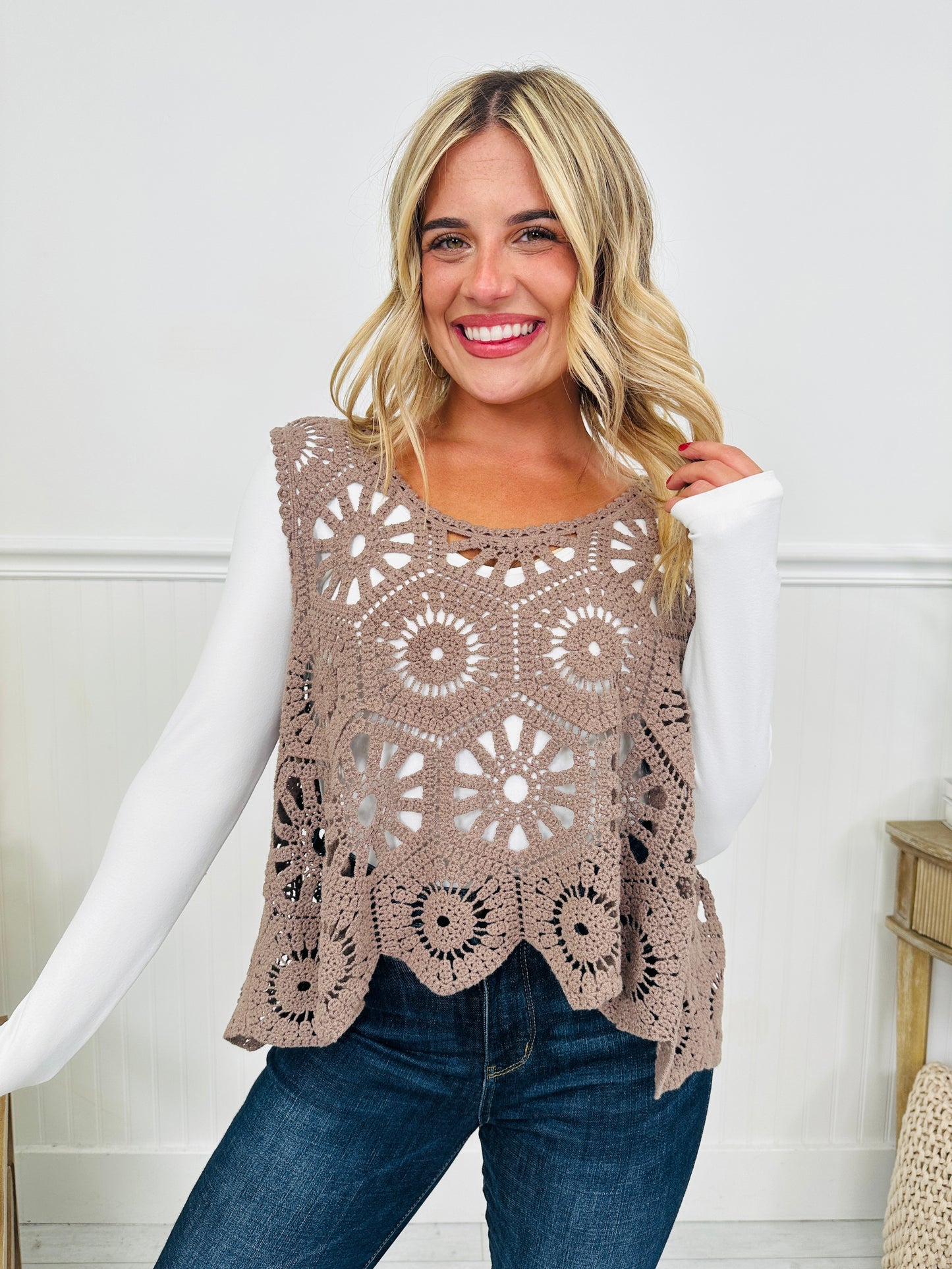 Crochet All Day Top-- Multiple Colors!
