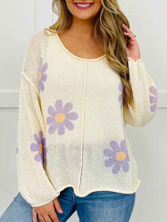 Blooming Good Vibes Top in Cream