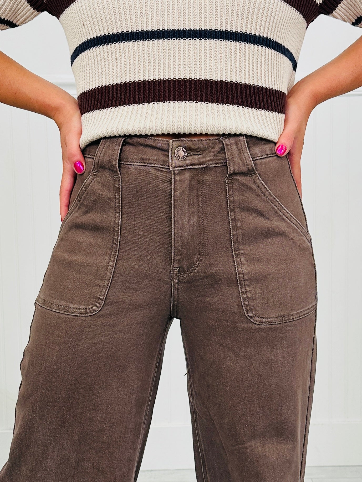 Judy Blue Box of Chocolates Retro Wide Jeans