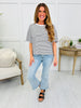 Effortless Stripe Top In Black