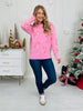 Peppermint Parade Sweater in Pink