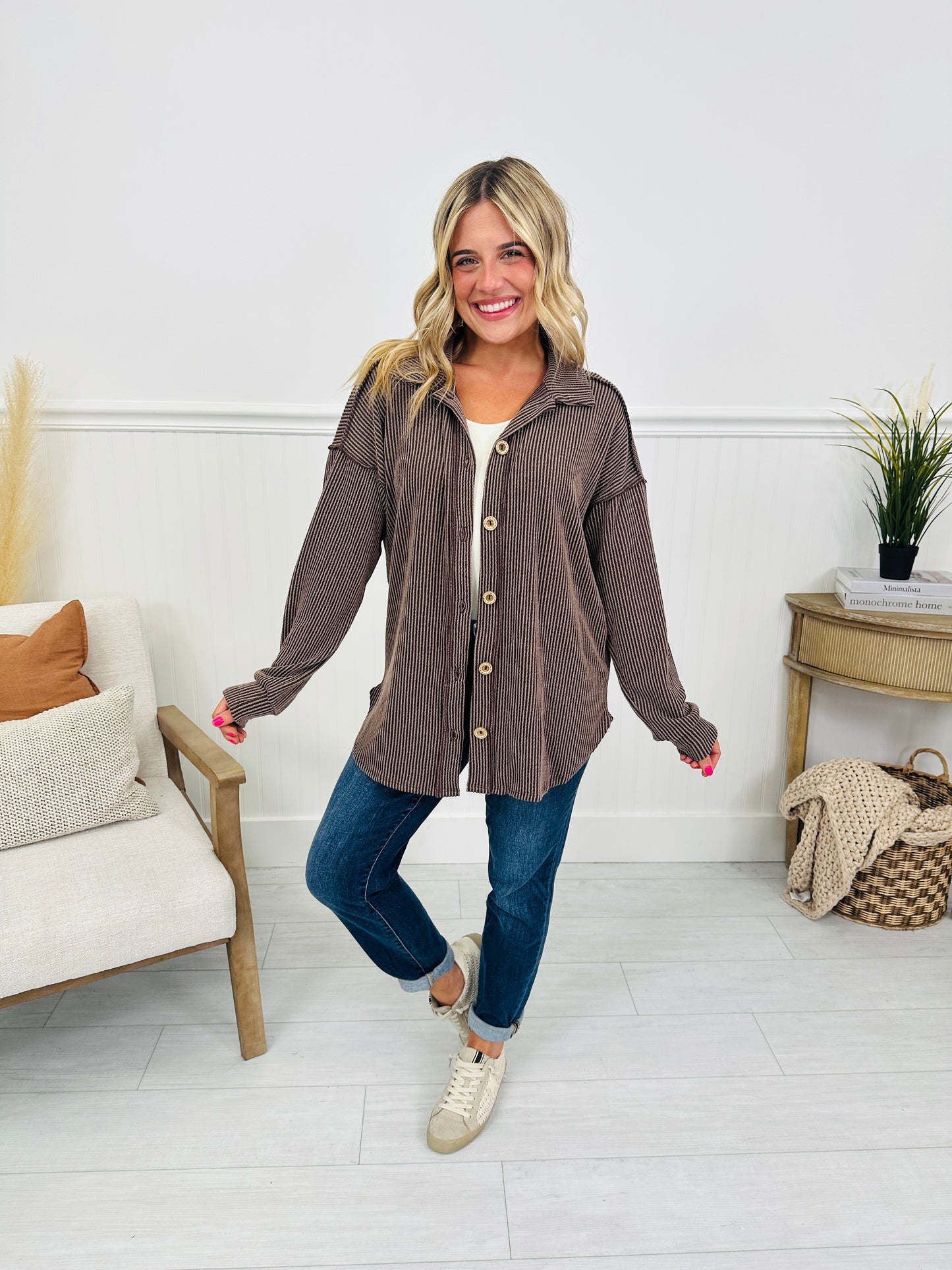 Fall Feelings Shacket- Multiple Colors!