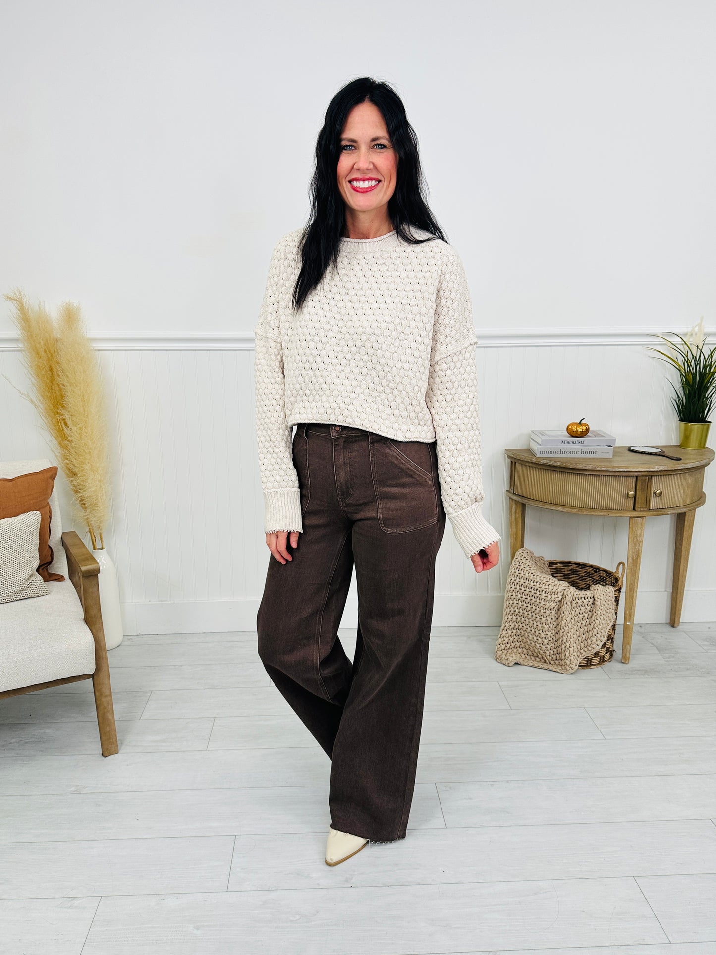 Judy Blue Box of Chocolates Retro Wide Jeans