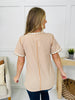Delicate Edge Top In Mocha Beige