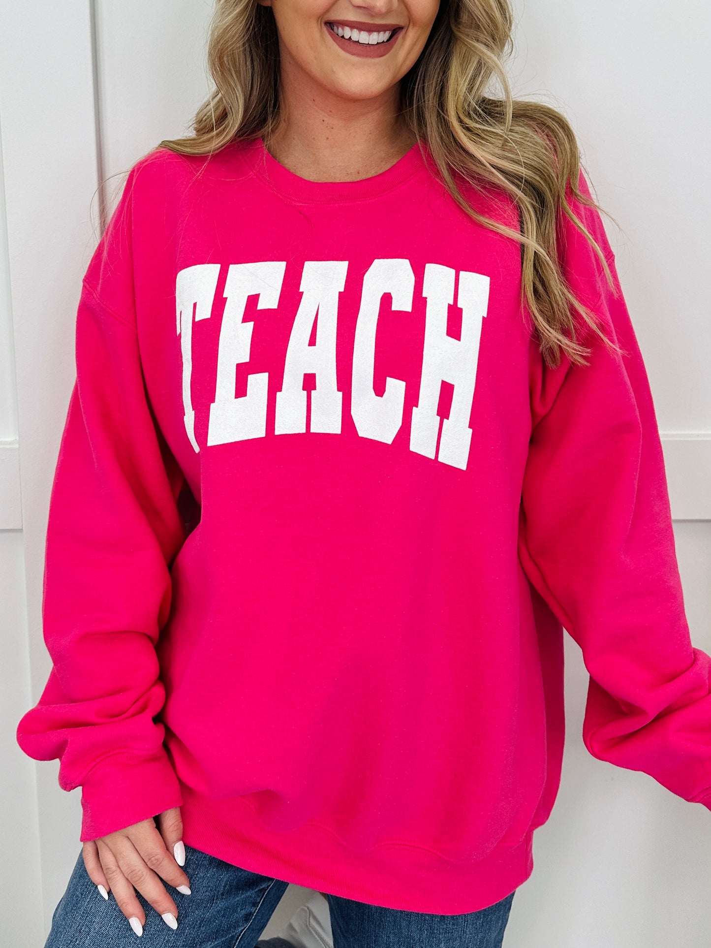 Teach Graphic Sweatshirt--Multiple Colors!