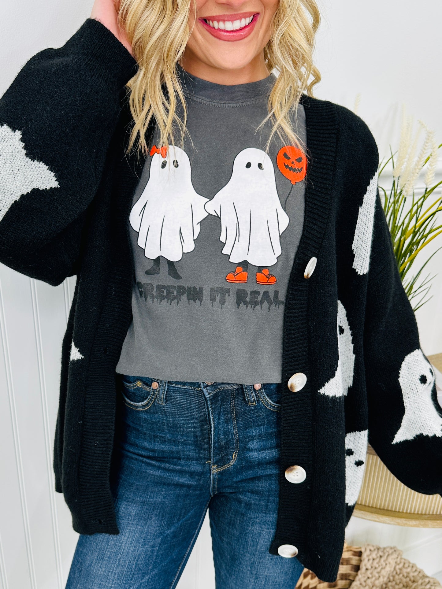 Ghostly Greetings Cardigan