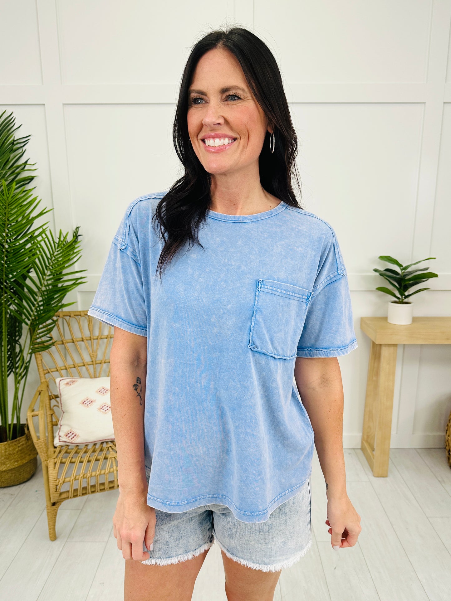Pocket Of Perfection Top- Multiple Colors!