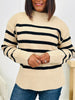 Never Out Of Line Sweater in Beige/Black