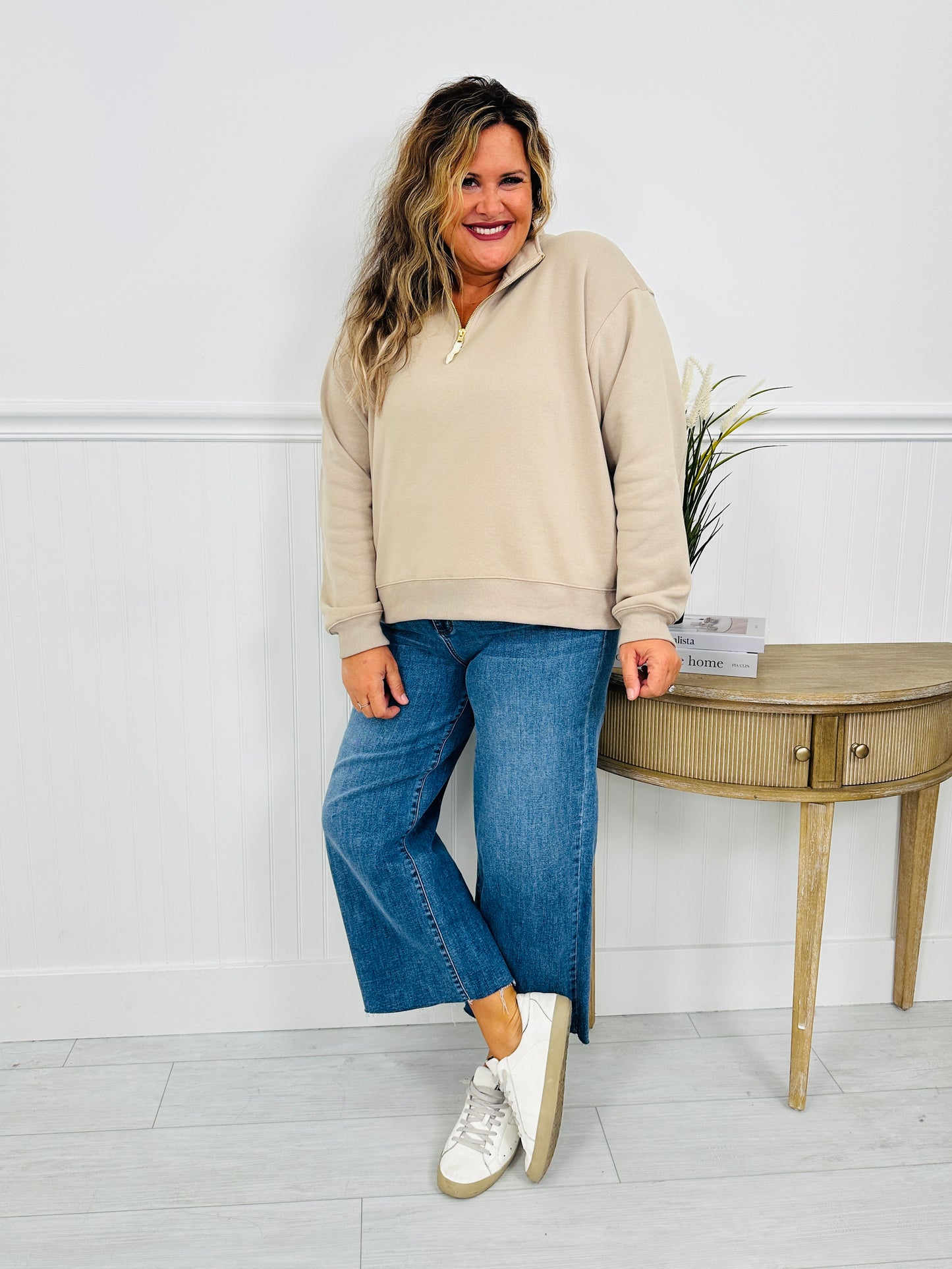 Judy Blue Anything Goes Wide Leg Cropped Jeans
