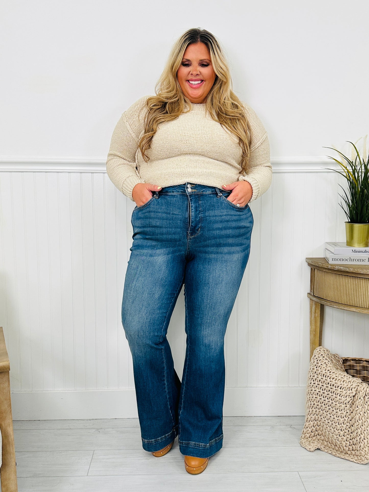 Judy Blue Double Vision Tummy Control Double Button Jeans- Multiple Inseams!